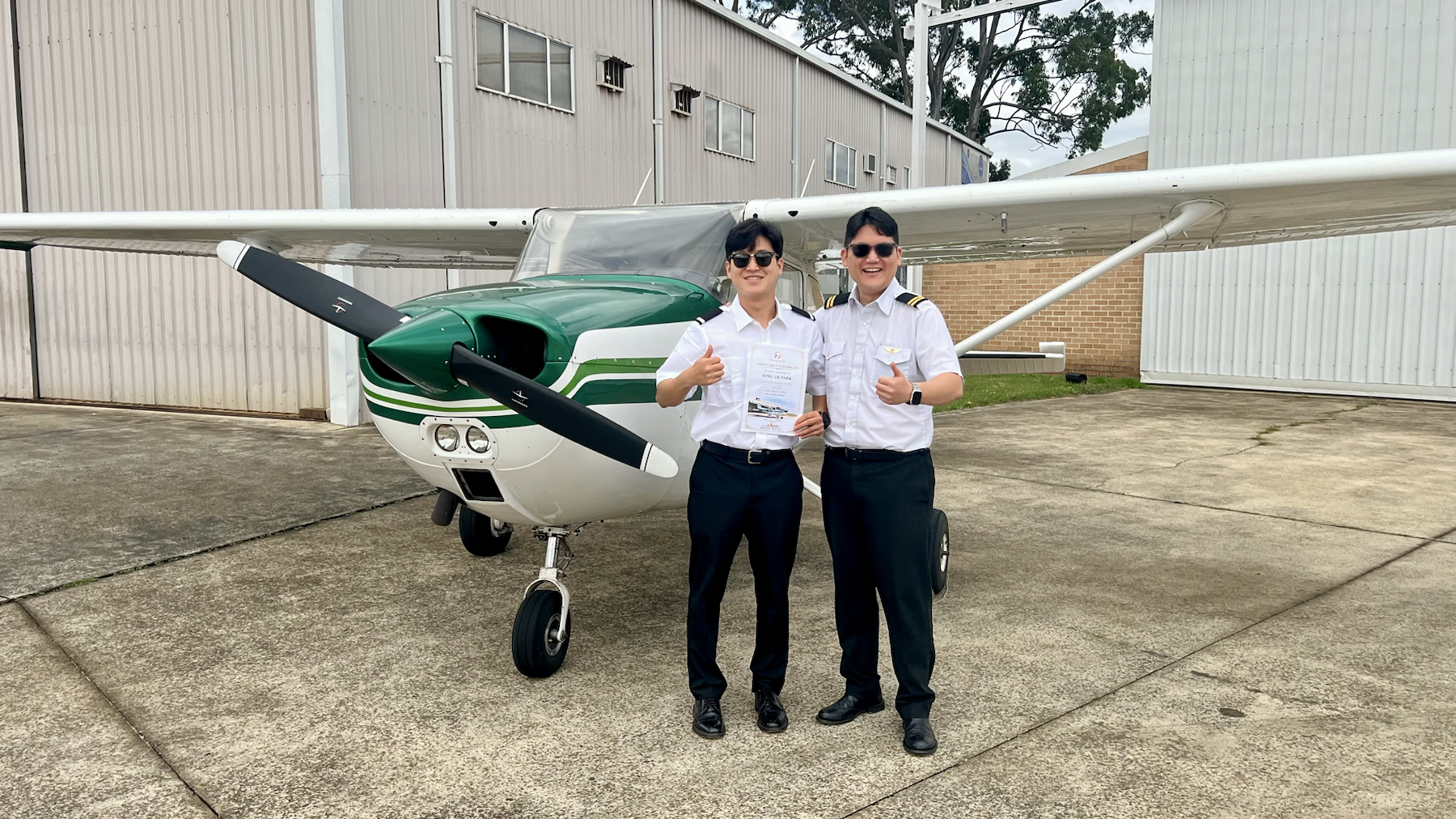 HoneyBee Air first solo training moment
